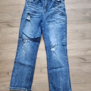 Distressed Blue Jeans for Women